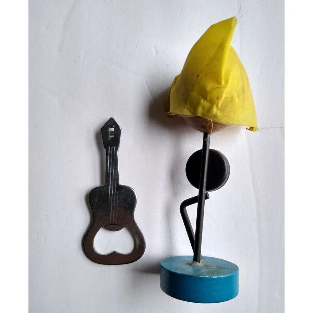 Janie Guitar Bottle Can Opener Retro Barware Kitsch Japan 1950s-60s Mid Century